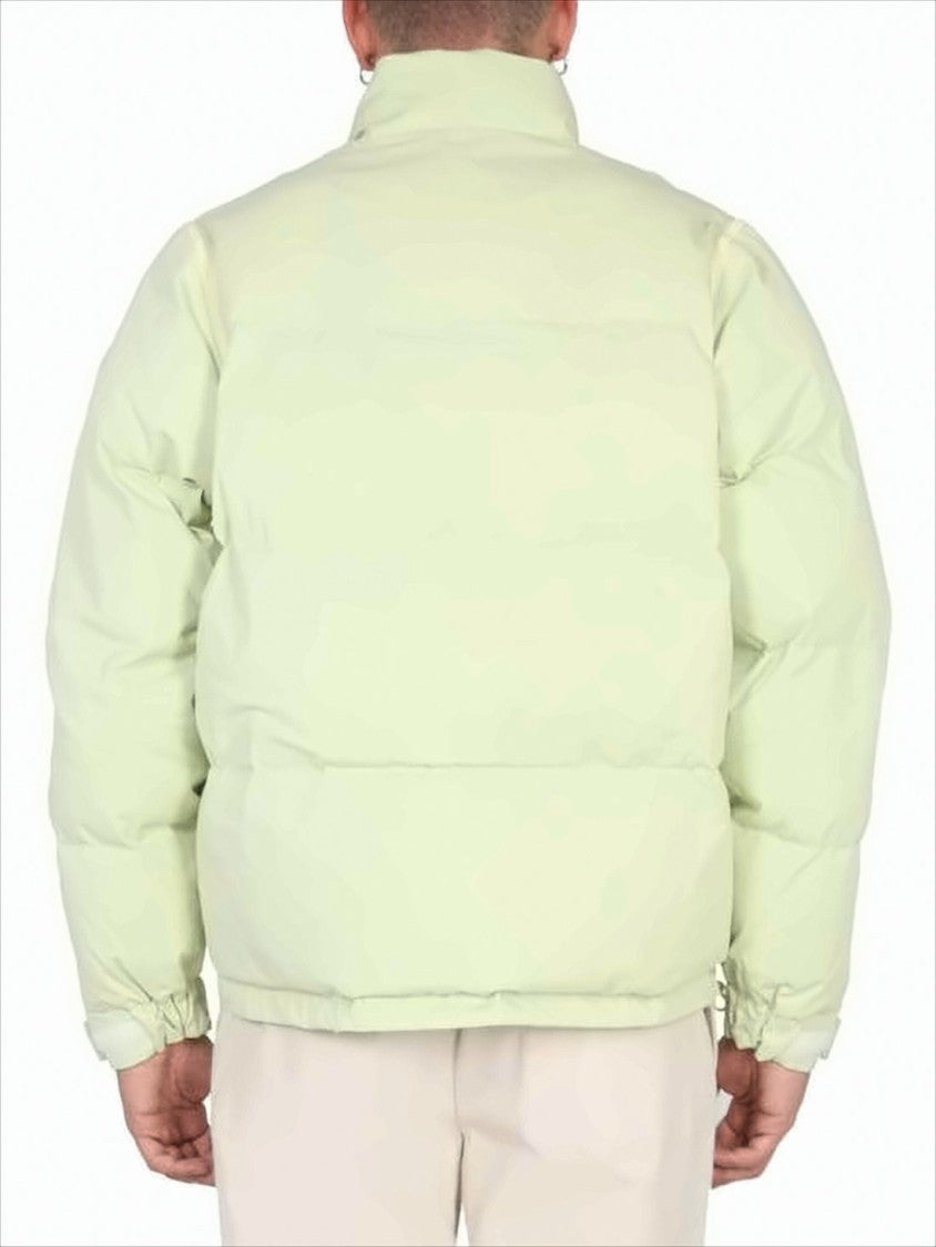 Sunnei Pastel High-Collar Padded Jacket With Zipper Closure