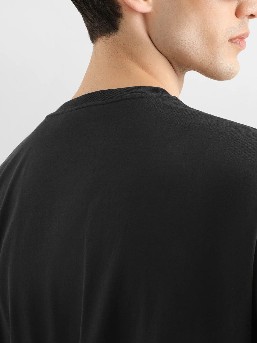 Dolce & Gabbana Relaxed Fit Black T-Shirt With Distinctive Logo Design