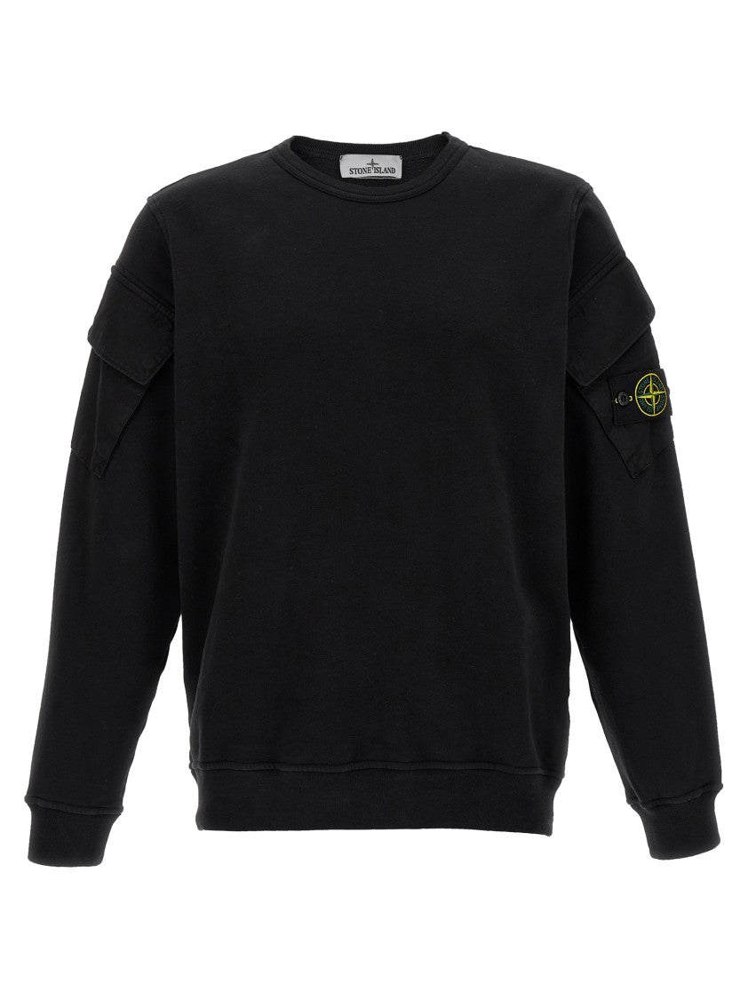 Stone Island Logo Badge Sweatshirt