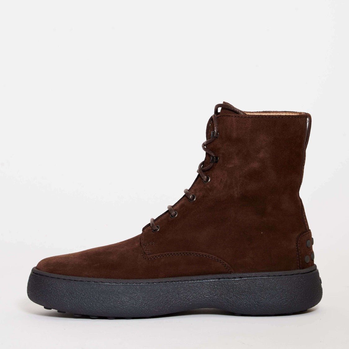 Tod's Winter Gommino High Brown Lace-Up Boot