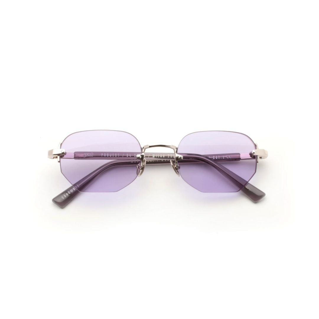 Gast Moonstone Octagonal Lens Sunglasses With Slim Metal Frame