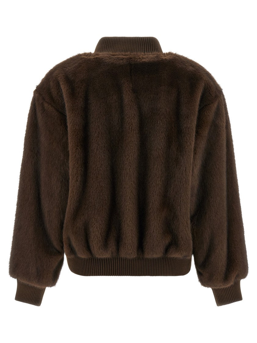 P.A.R.O.S.H. Faux Fur Bomber Jacket