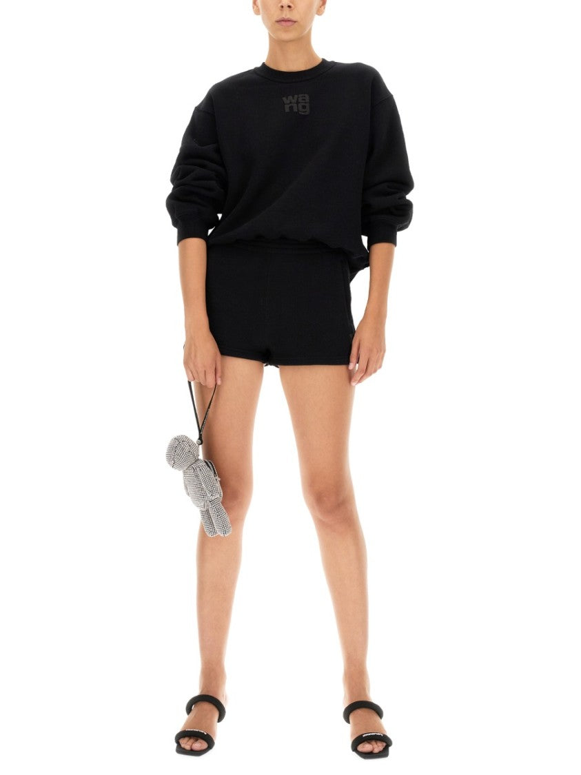 T By Alexander Wang Shorts With Embossed Logo