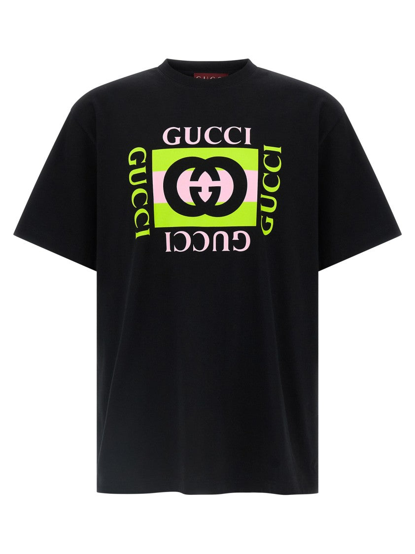 Gucci Incrocio Gg' Print T-Shirt
