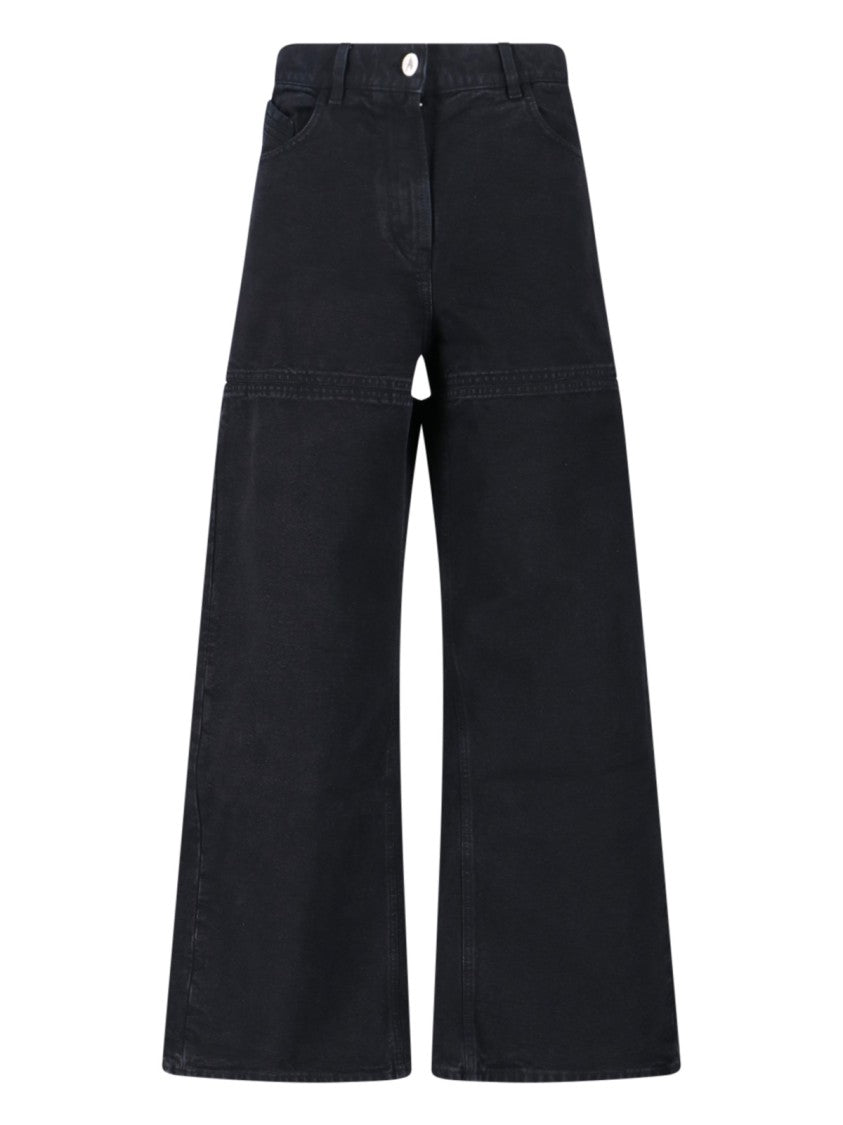 The Attico High-Waisted Black Trousers