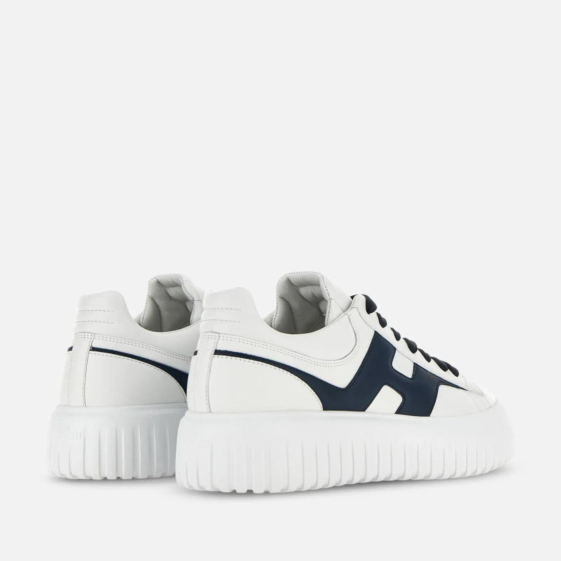 Hogan H-Stripes Allacciato H Spezzata Sneakers In White