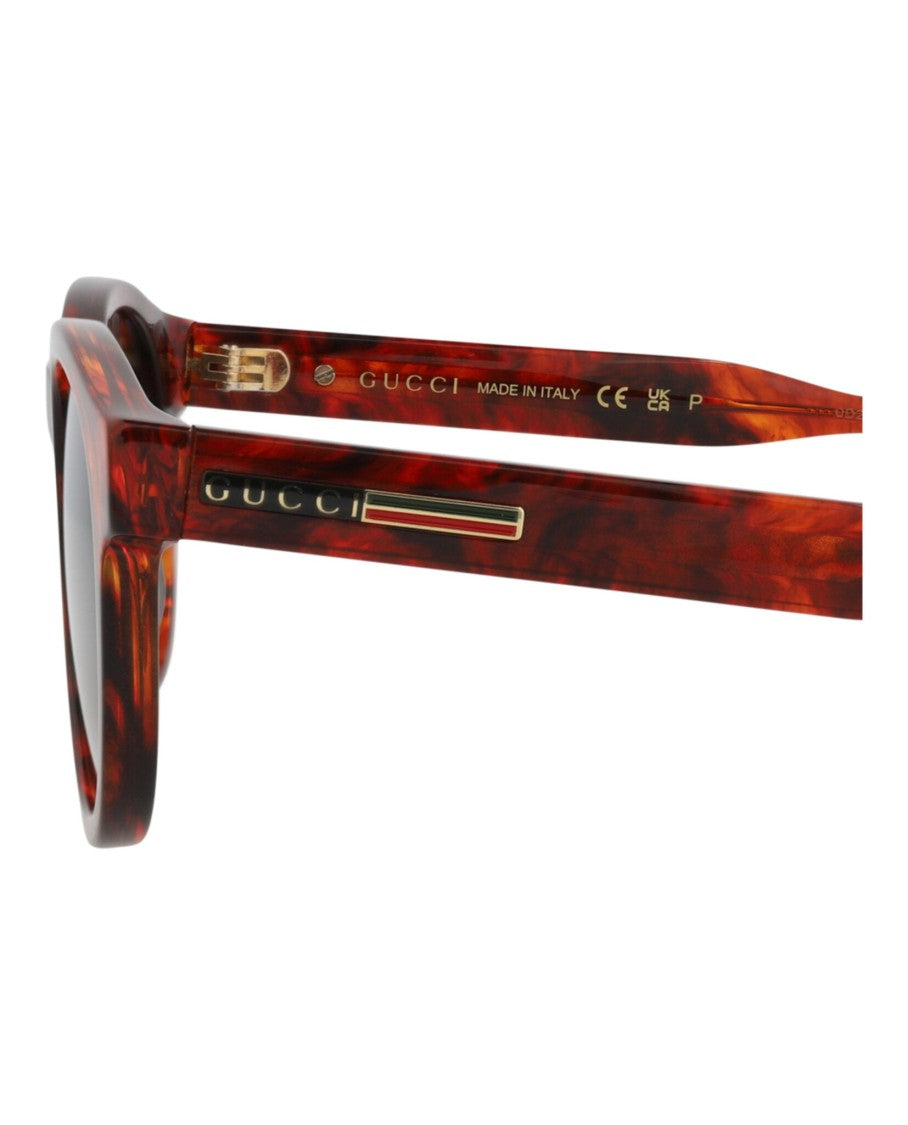 Gucci Round-Frame Acetate Sunglasses
