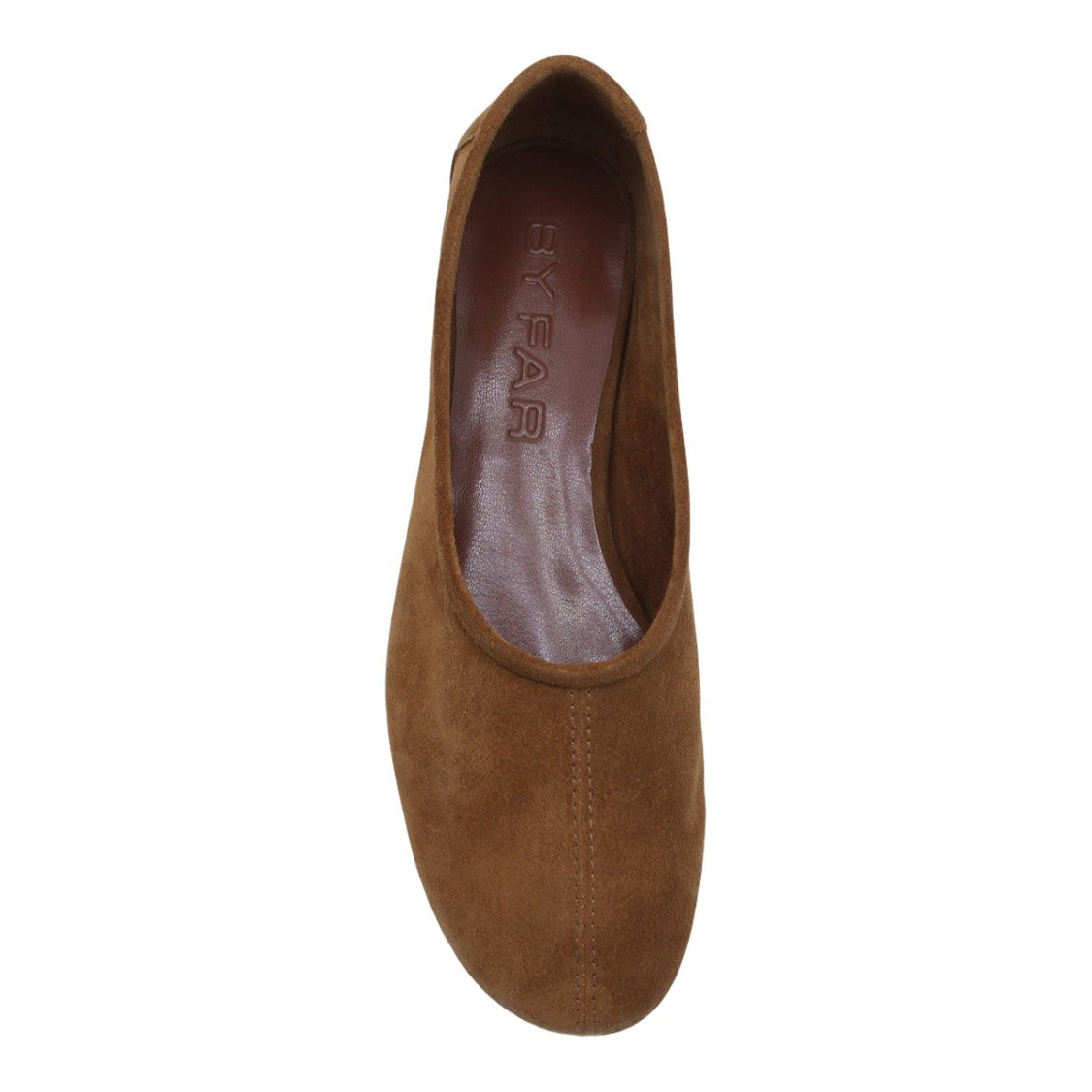 By Far Pointed-Toe Suede Flats
