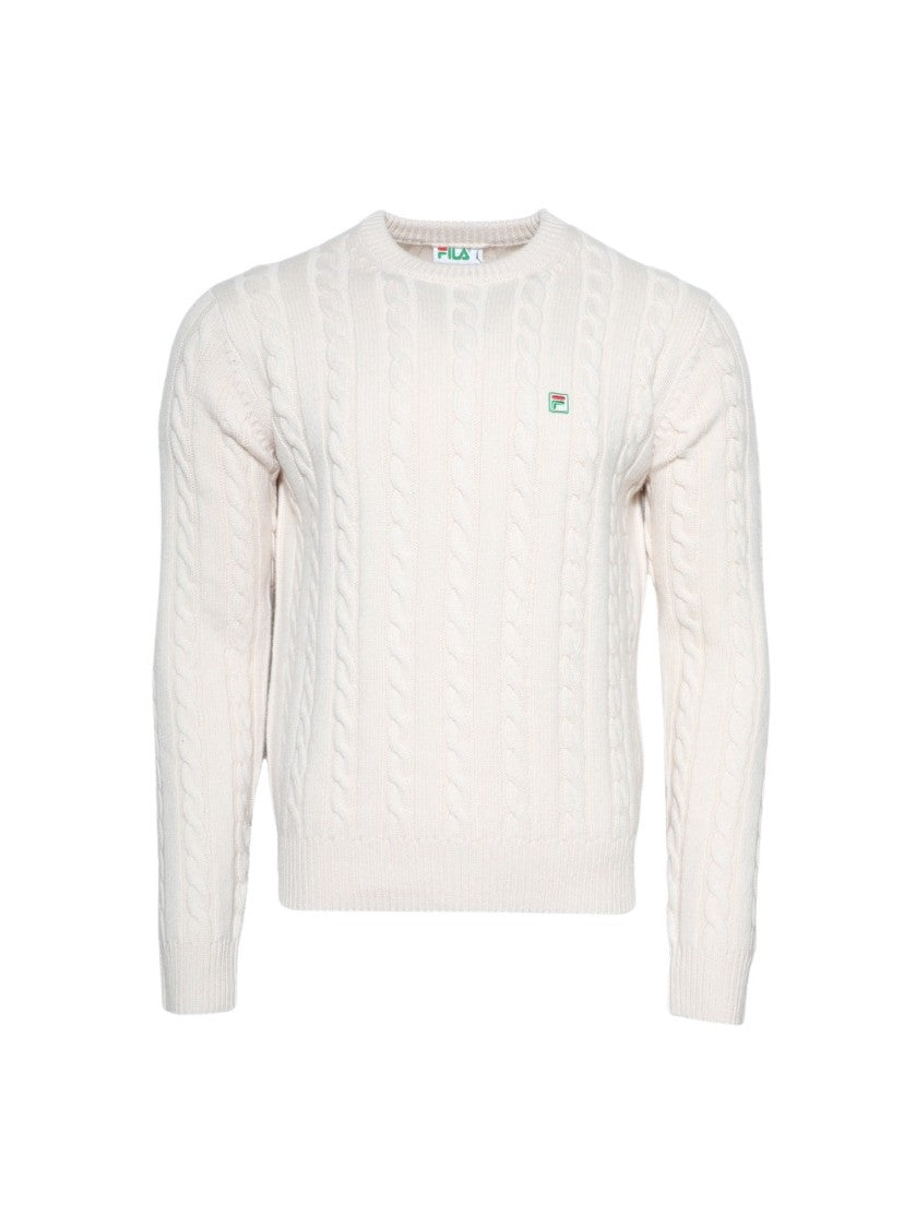 Fila+ F+ Cable Knit Crewneck Sweater