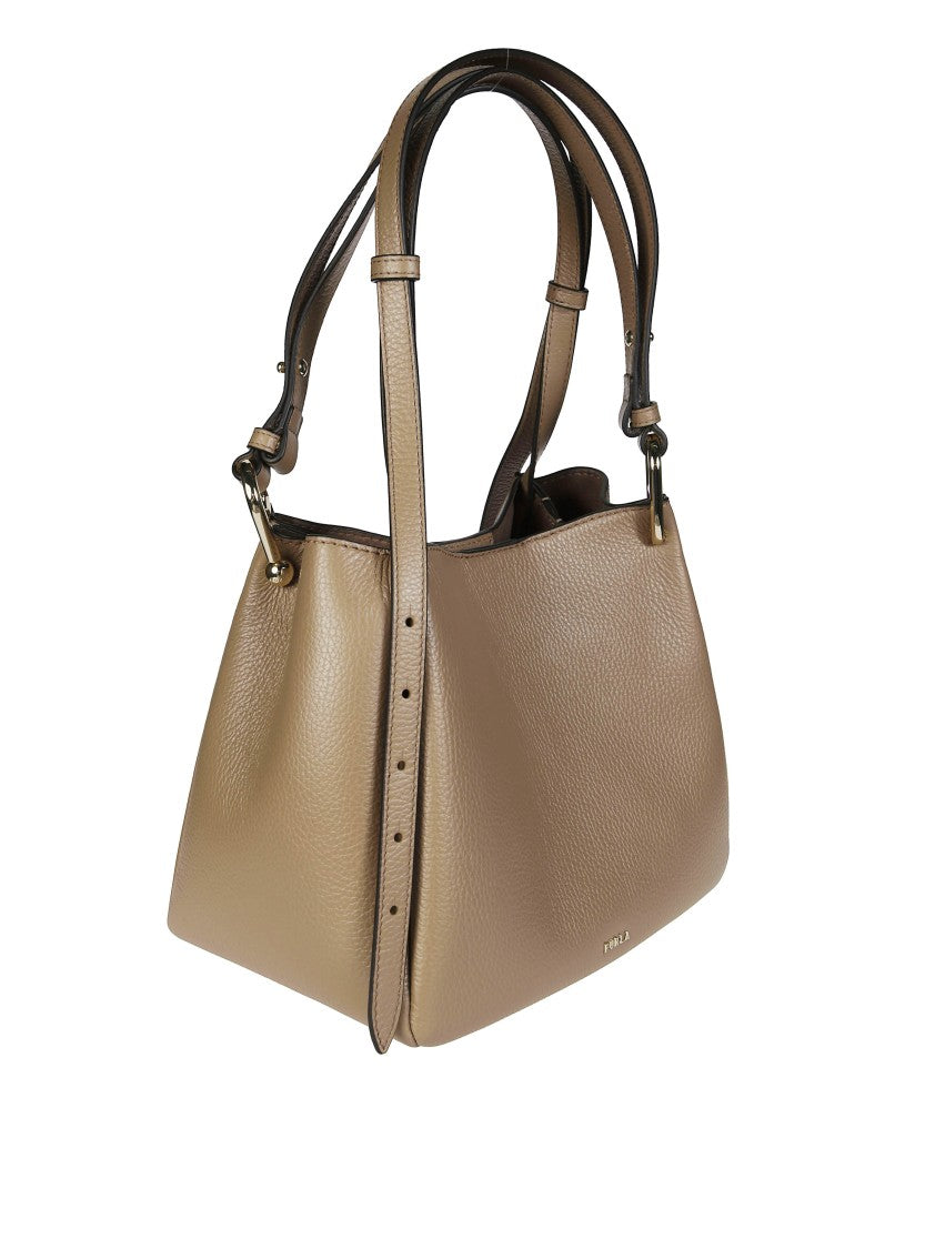 Furla Nuvola M Medium Pebbled Leather Tote Bag