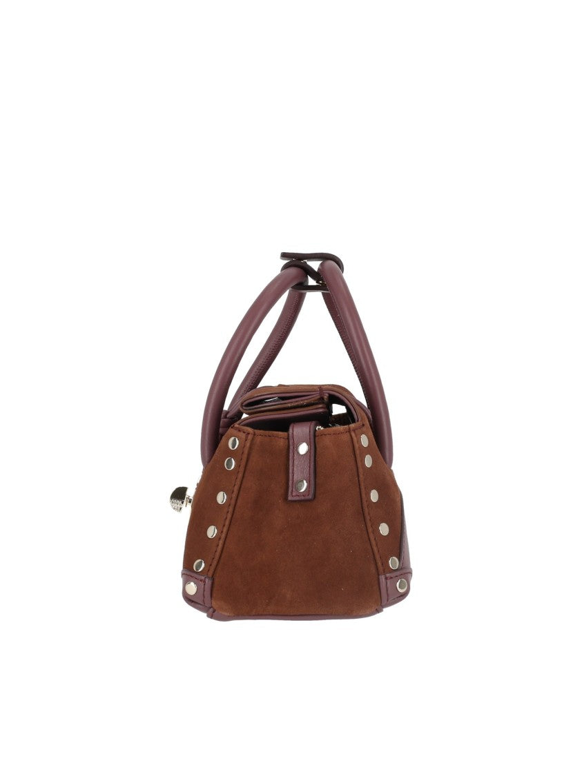 Zanellato Srl Brown Dotta Zashmere Suede Shoulder Bag