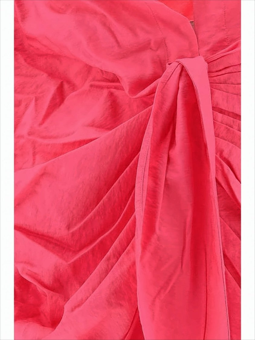 Jacquemus Pink Mini Dress With Collared Neckline