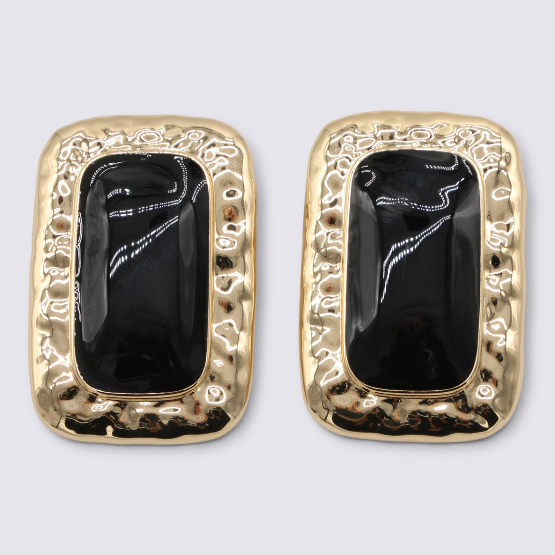 Self-Portrait Gold And Black Tone Earrings