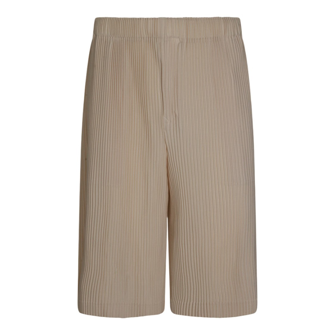 Homme Plissé Issey Miyake Pleated Mid-Length Shorts With Elastic Waistband