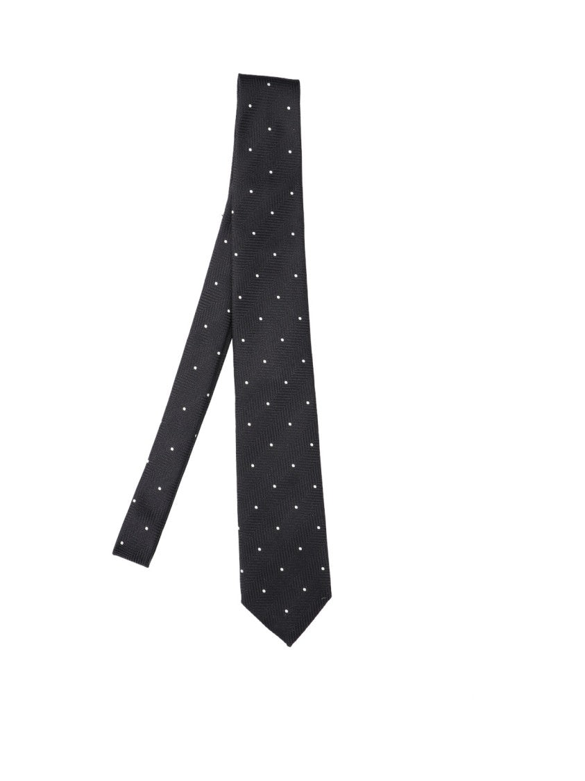 Tom Ford Polka Dot Tie Blue