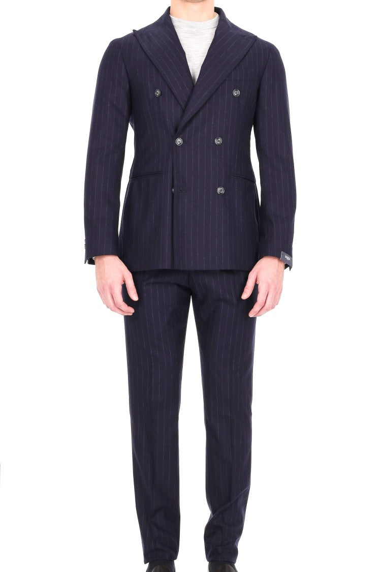Barba Double-Breasted Pinstripe Wool Comfort Suit