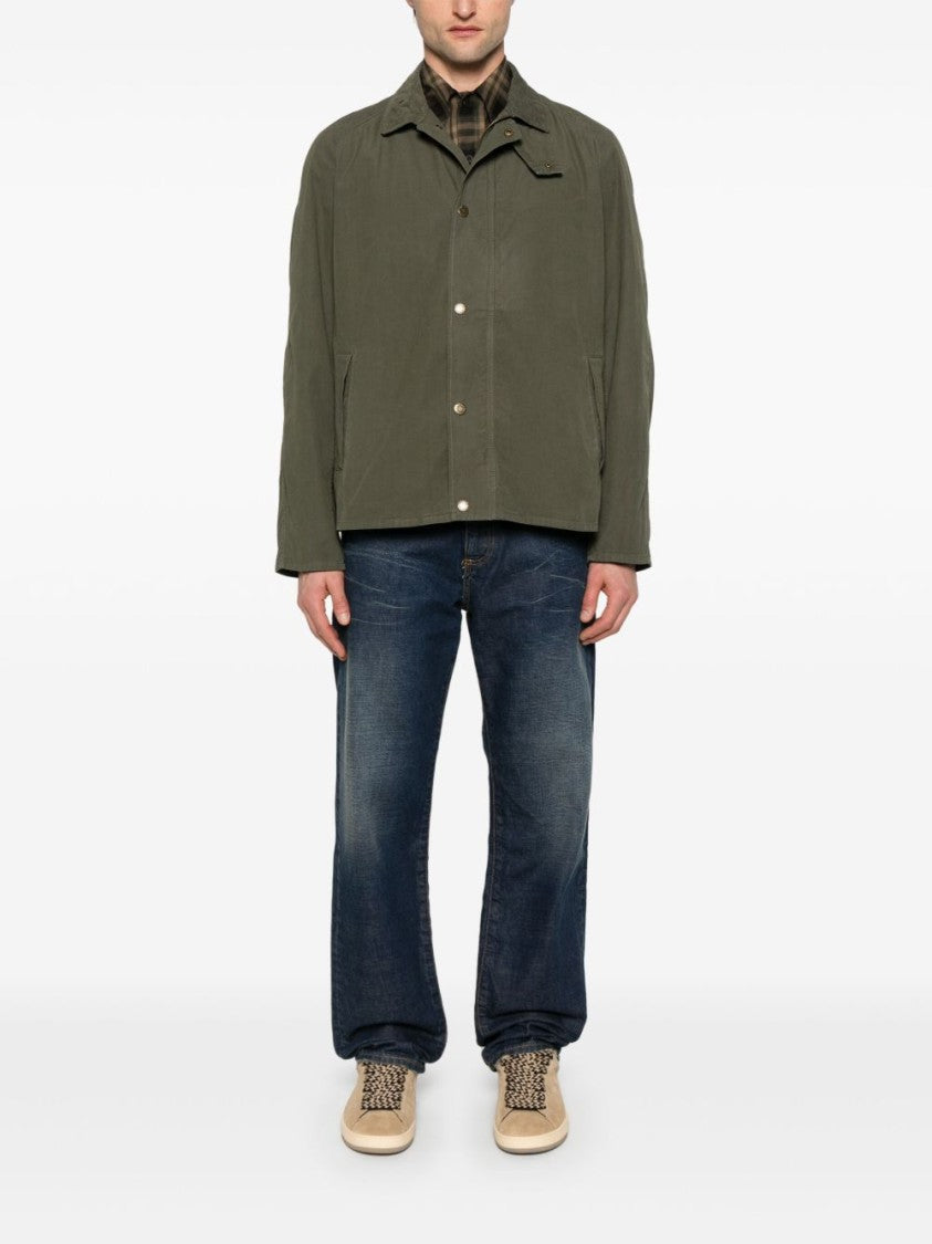 Barbour Olive Green Tracker Boxy Jacket