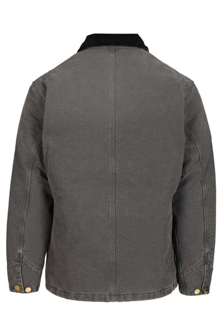 Carhartt Wip Mid-Length Button-Up Coat With Classic Collar