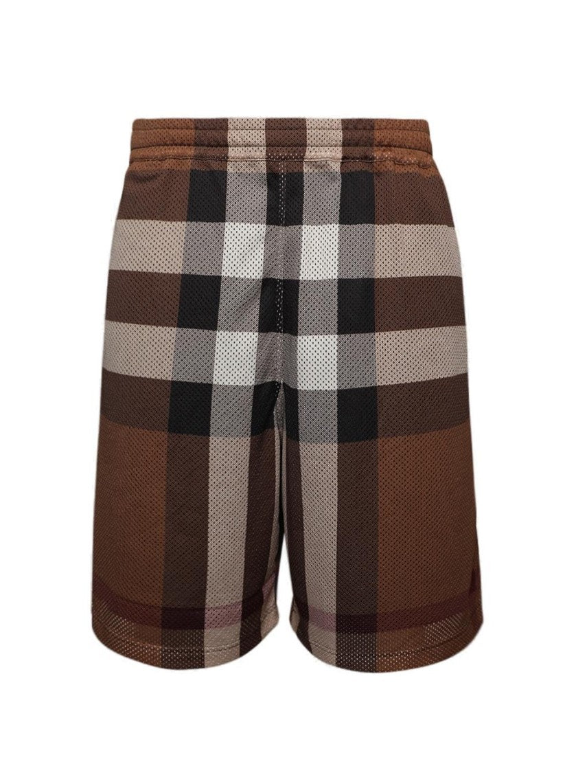 Burberry Classic Check Jersey Shorts In Earthy Tones