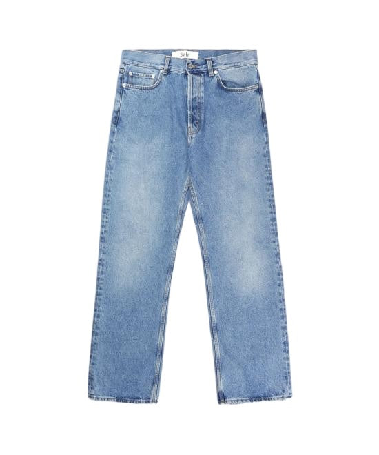 Séfr Straight-Leg Blue Denim Pants With Classic Five-Pocket Design