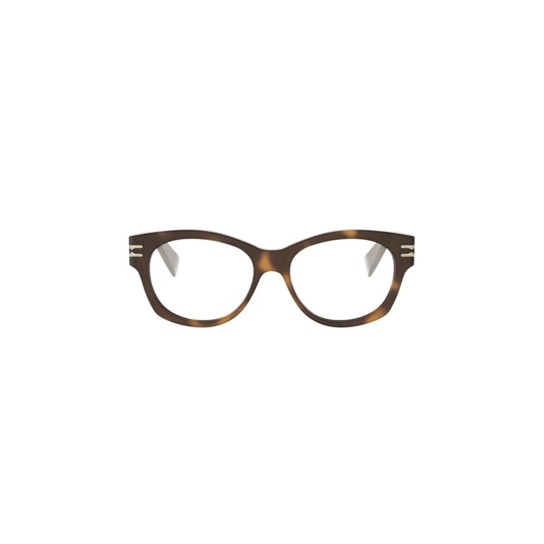 Bulgari Bv50064i Tortoiseshell Rounded Square Frame Eyeglasses