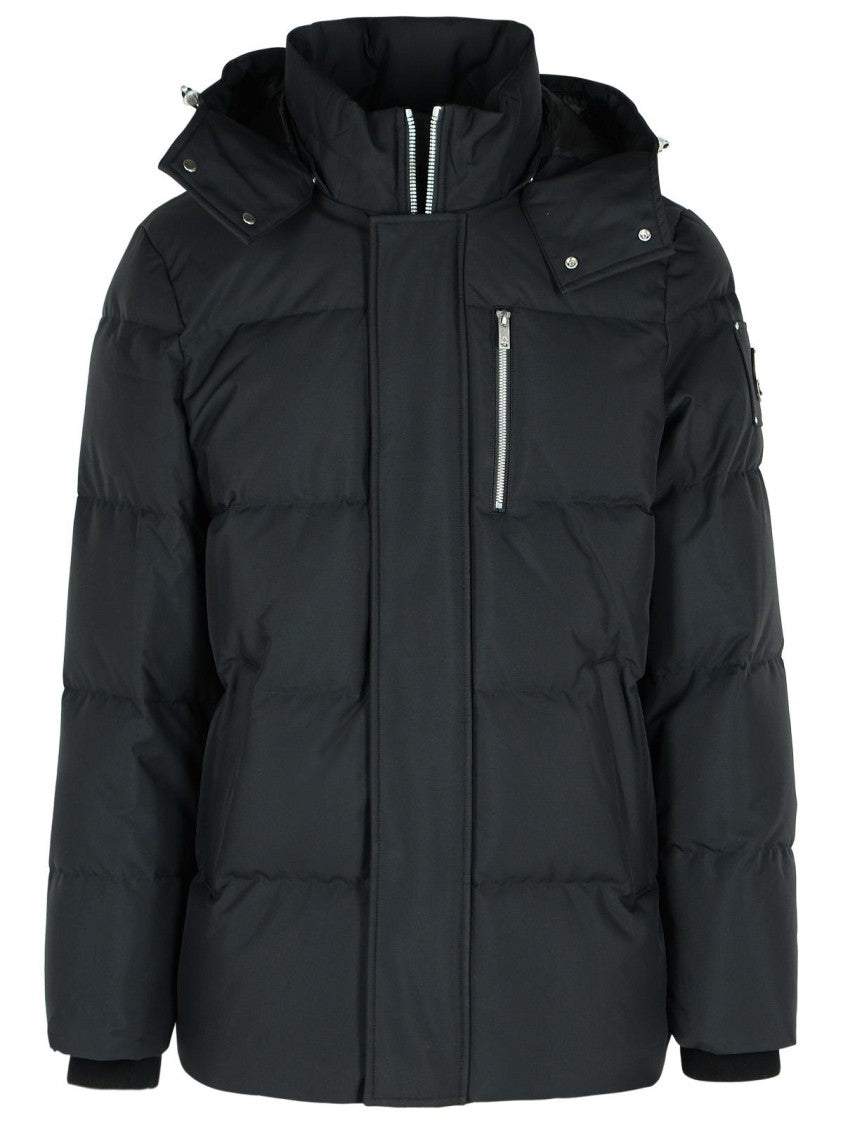 Moose Knuckles Cloud 3Q' Black Nylon Down Jacket