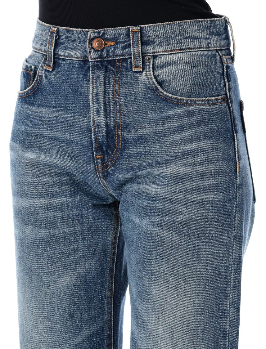 Haikure Cleo Mid Blue Denim Pant