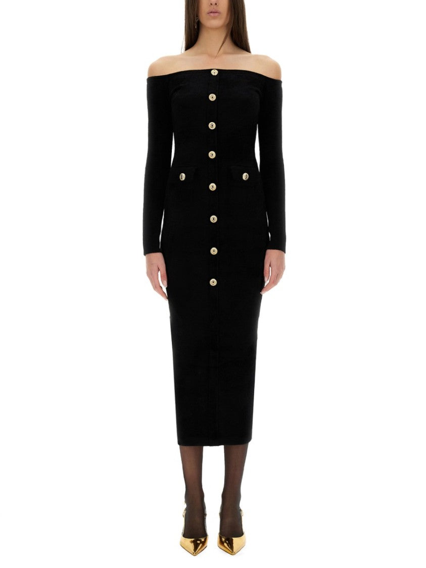 Self-Portrait Chenille Midi Dress