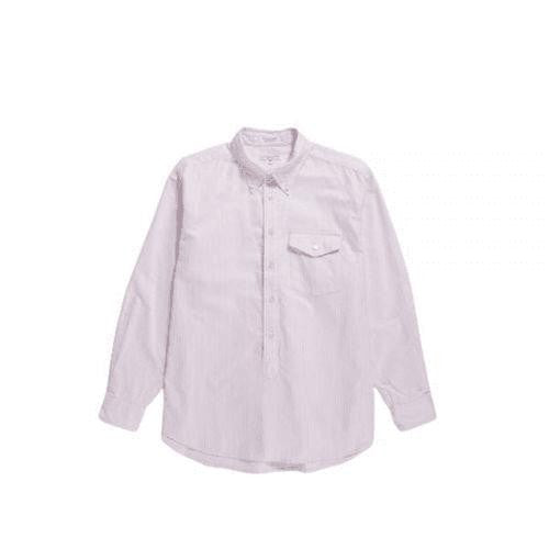 Engineered Garments Long-Sleeve Shirt With Buttoned Chest Pocket And Classic Collar