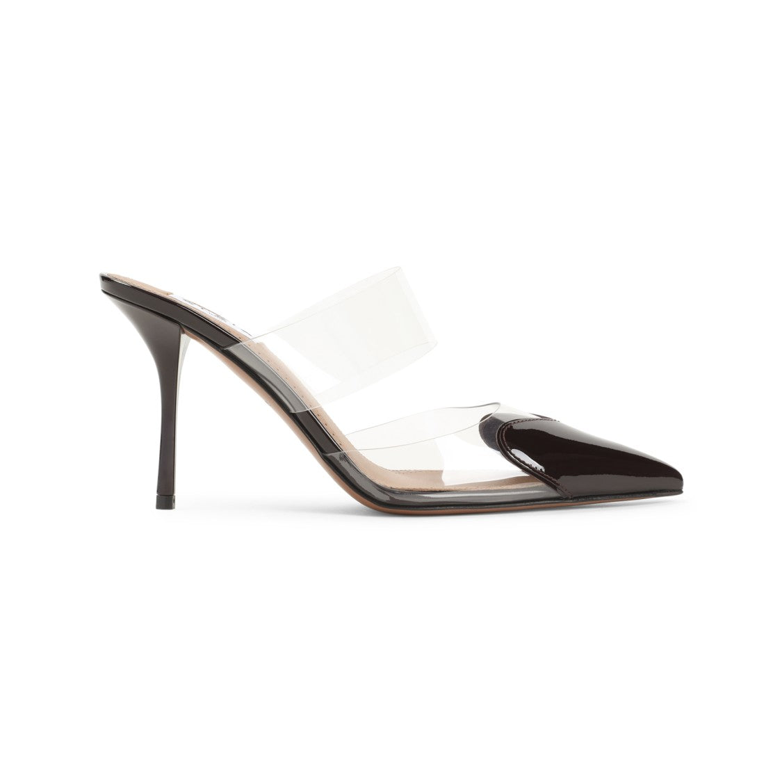 Alaïa Red Heart Detail Mules With Pvc And Leather Upper