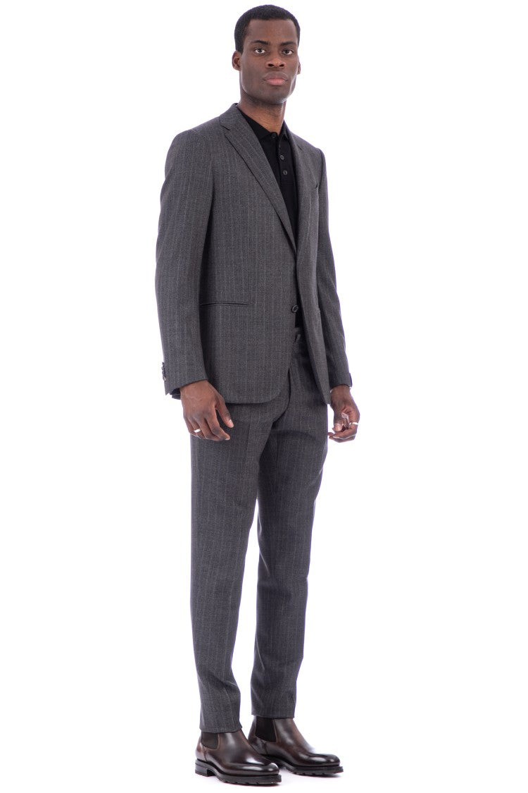 Caruso Drop 8 Spigata Wool Tailored Suit