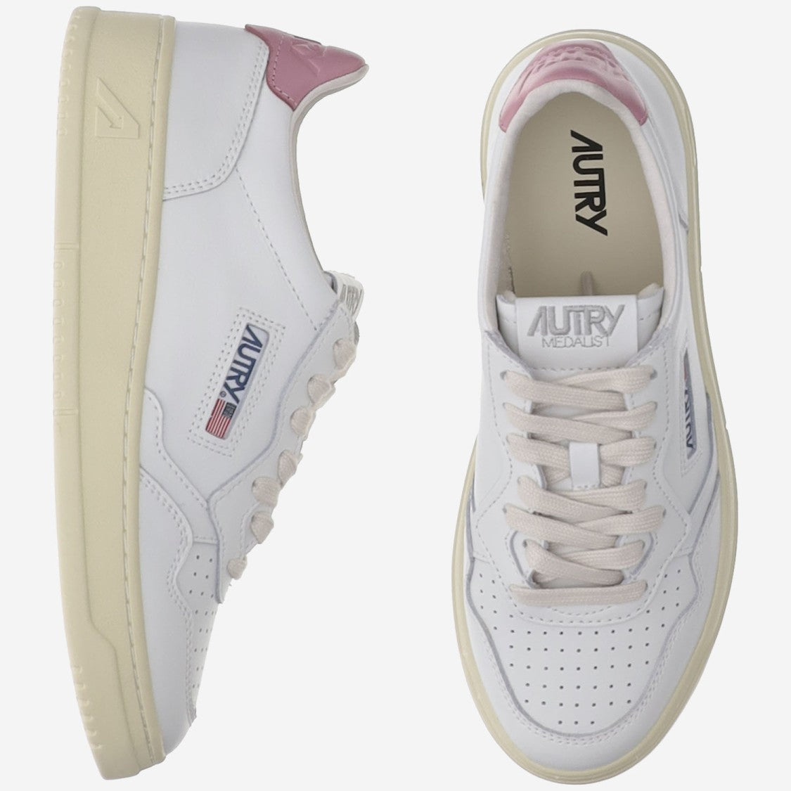 Autry Low Medalist Leather Sneakers