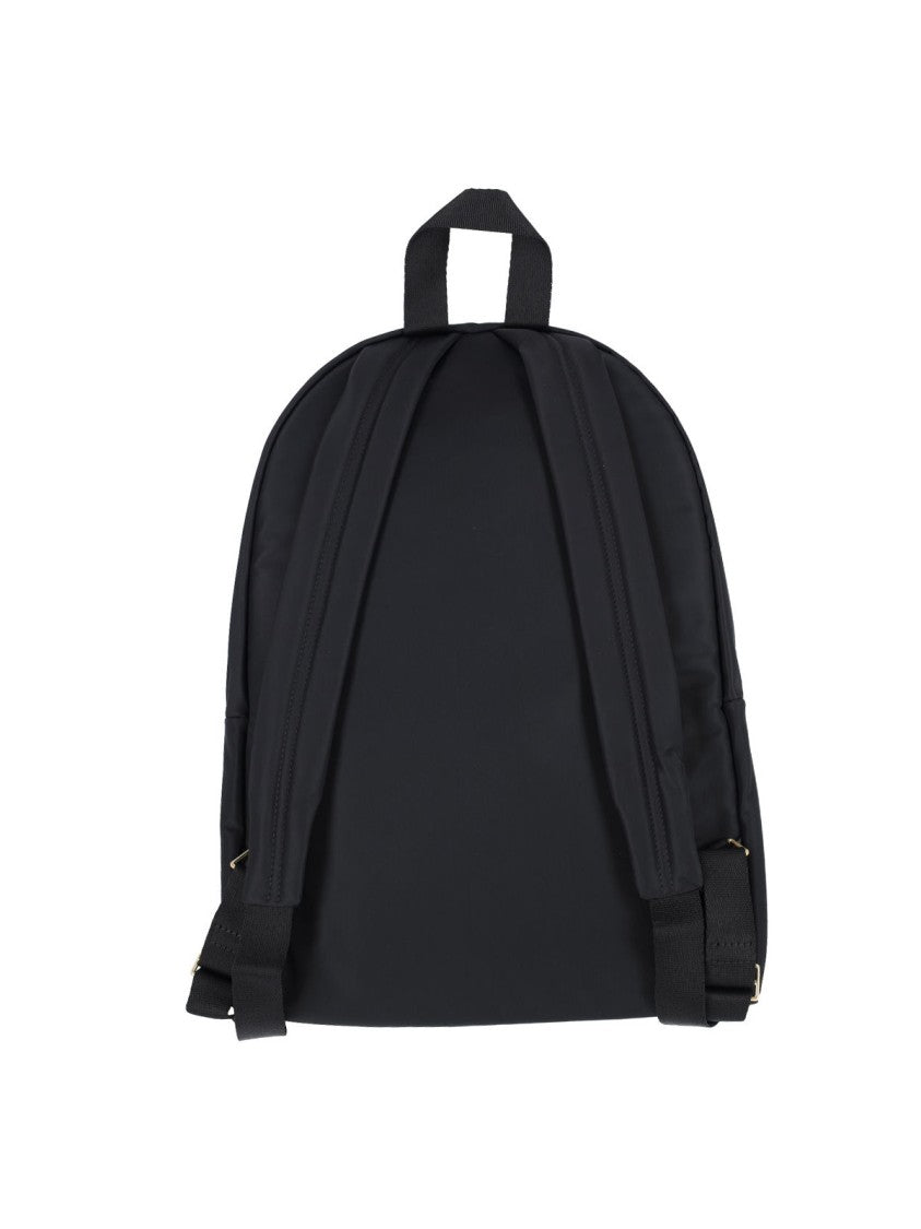 Anya Hindmarch Black Nylon Travel Backpack With Leather Accents