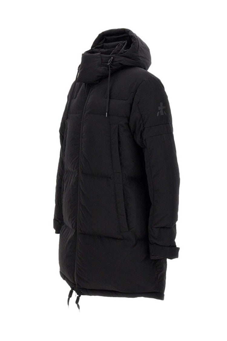 Premiata Black Quilted Drawstring Hooded Polyamide Parka