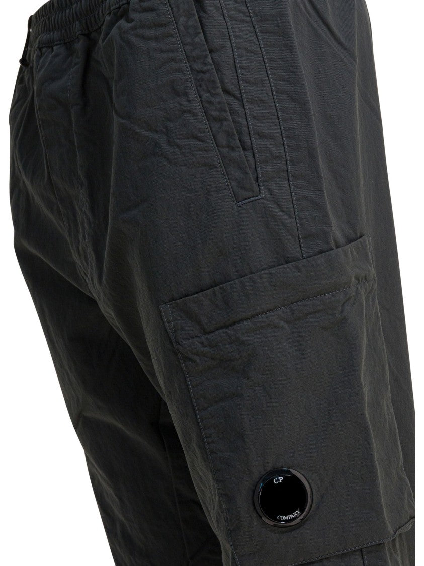 C.P. Company Frosted Stretch Cotton Satin Cargo Pants