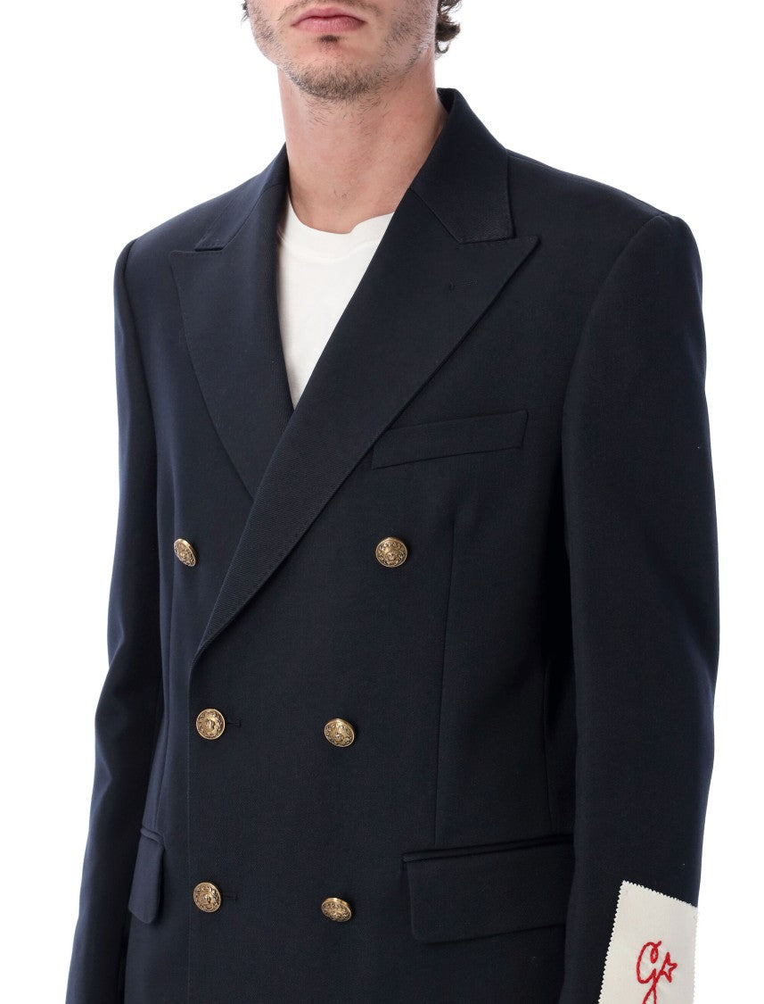 Golden Goose Dark Blue Double-Breasted Blazer