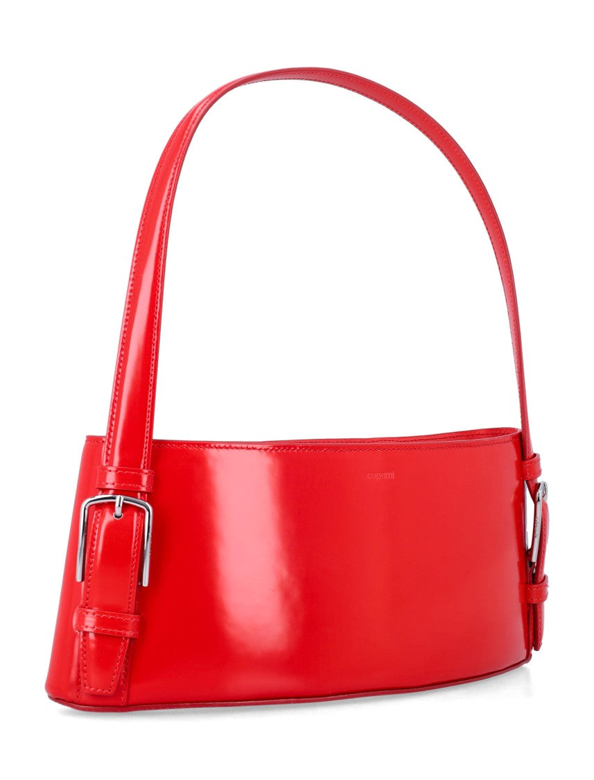 Coperni Cylindrical Structured Glossy Leather Shoulder Bag