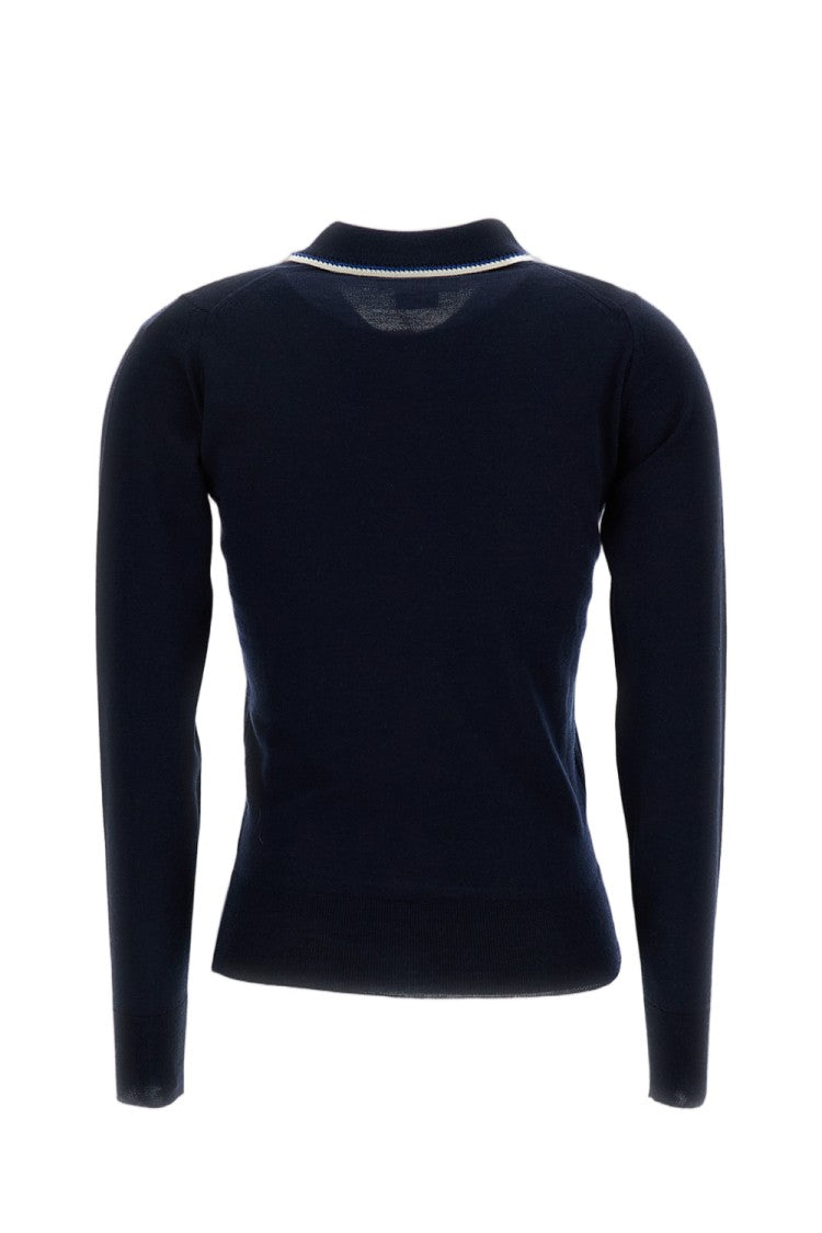 Wales Bonner Merino Wool Embroidered Logo Sweater