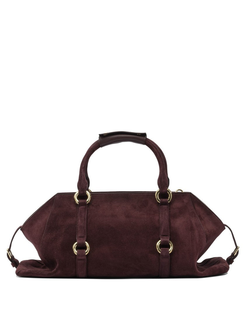 Alexander Mcqueen Bordeaux Calfskin Handbag