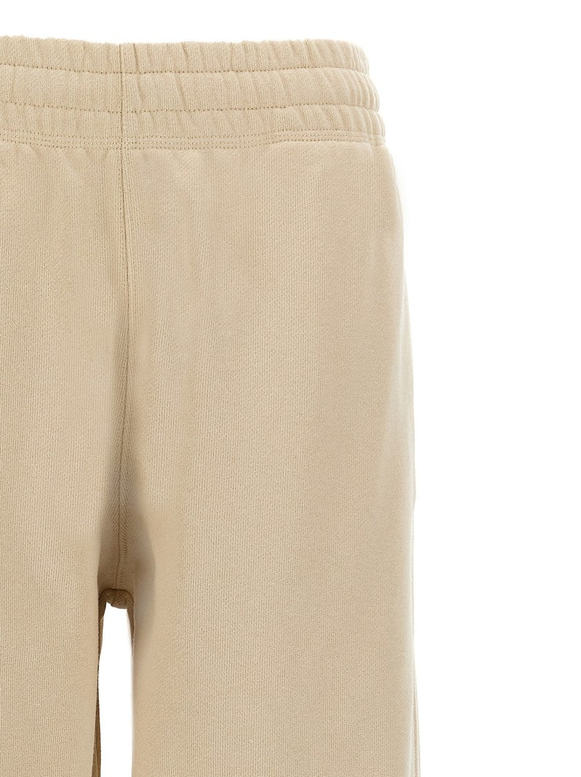 Burberry Brushed Cotton Joggers With Logo Patch