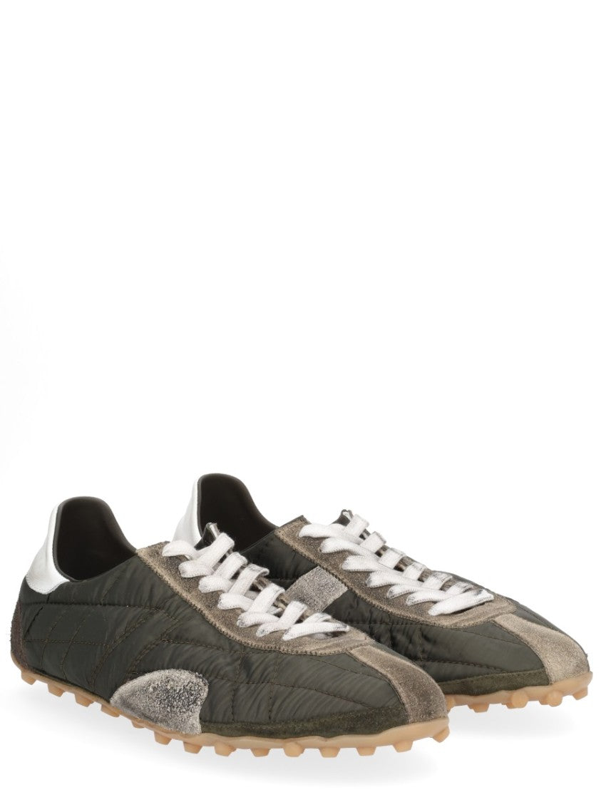 Maison Margiela Dark Olive Sprinters Suede Sneakers