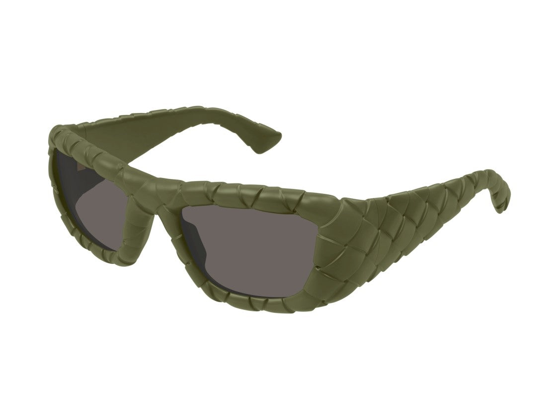 Bottega Veneta Bv1303s Woven Oversized Cat-Eye Sunglasses
