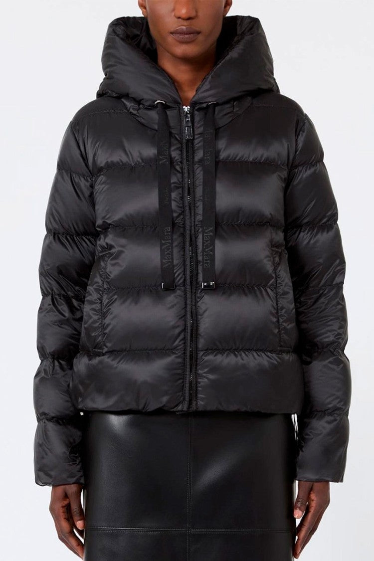Max Mara Black Mtcoceano Hooded Polyester Puffer Jacket