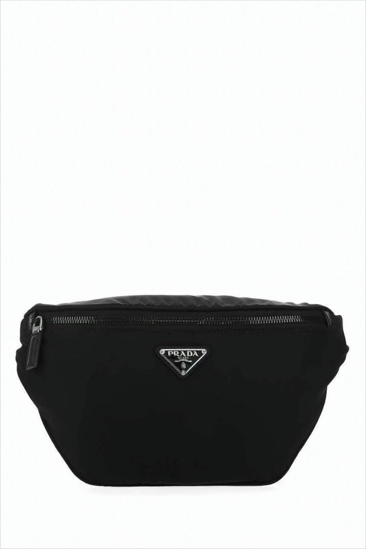 Prada Streamlined Black Nylon Belt Bag