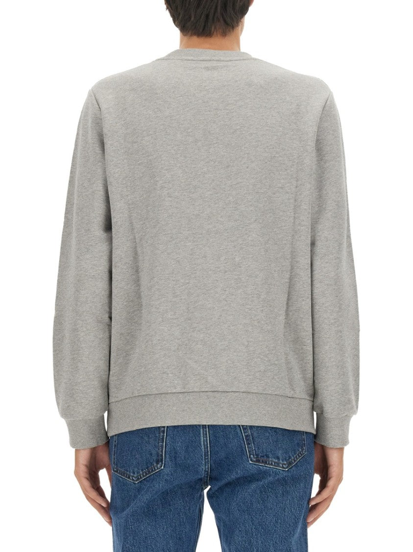 A.P.C. Logo Print Crew Neck Sweatshirt
