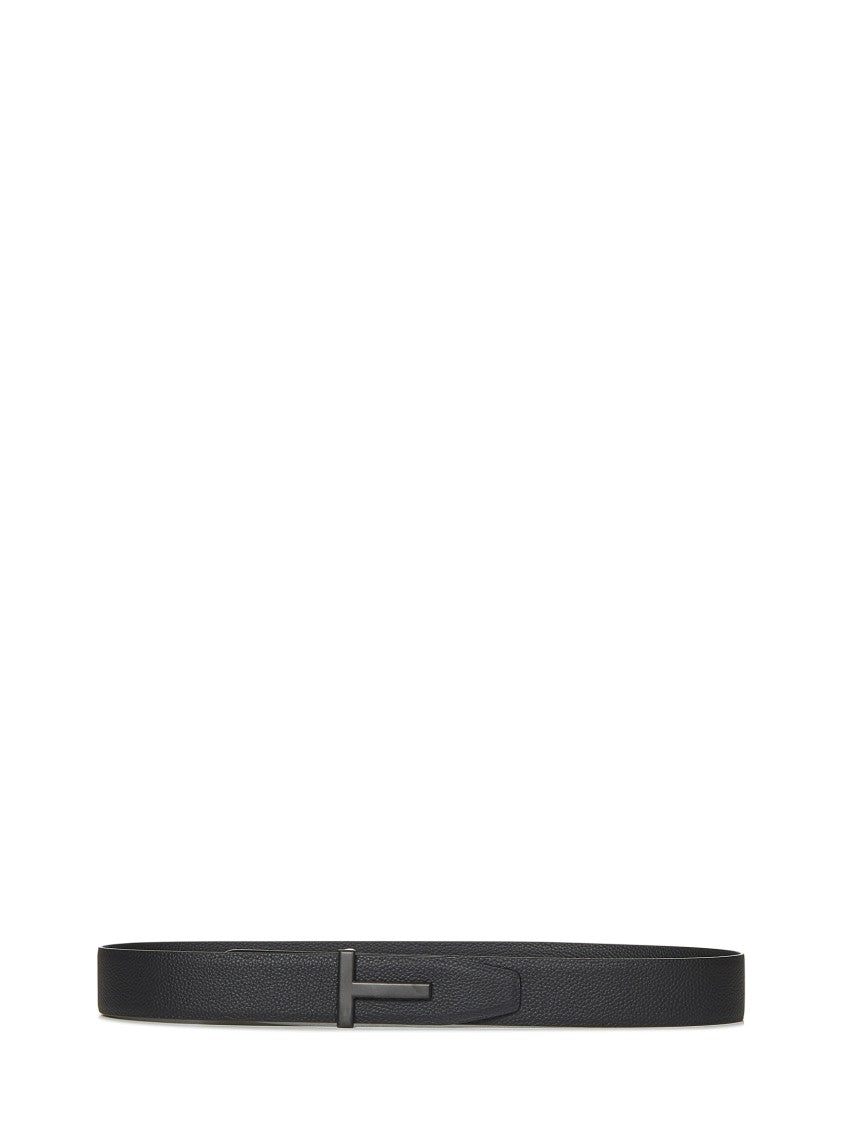 Tom Ford Reversible T-Buckle Leather Belt