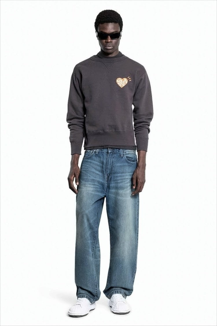 Humanmade Long-Sleeve Sweatshirt With Graphic Accents And Relaxed Fit