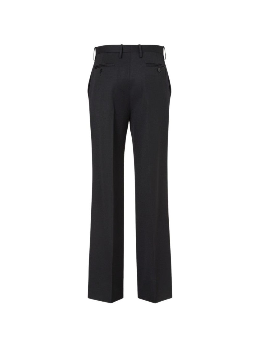 Fendi Grain De Poudre Pressed-Crease Trousers