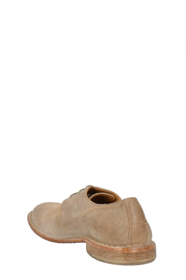 Moma Beige Leather Brogues