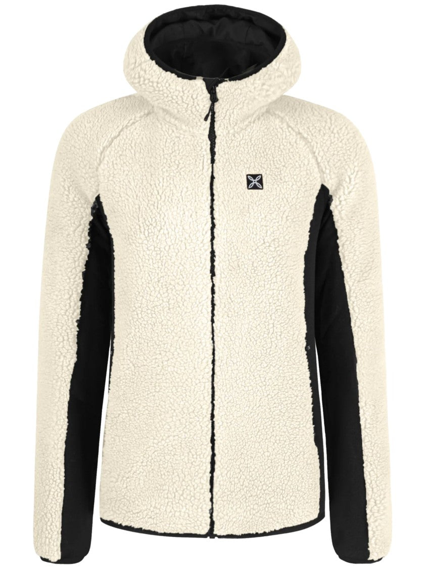 Montura Plush Sherpa Fleece Jacket With Sporty Black Accents